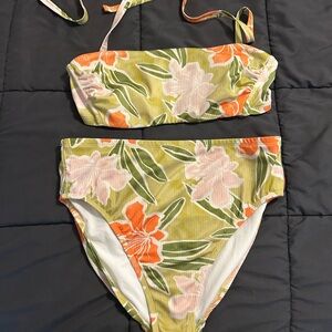 Shade & Shore Tropical Floral Bikini Set